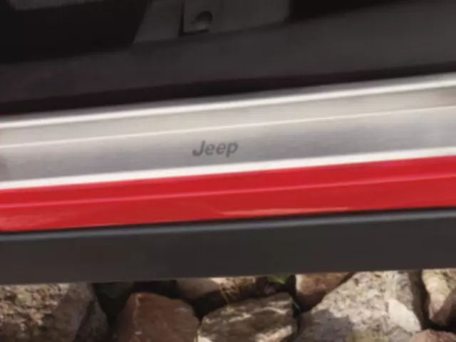 82210142AC - : Stainless Steel Door Sill Guards (4 Door) for Mopar Image