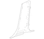 21269012268N84 - Body: Lower Center Pillar Trim for Mercedes-Benz Image
