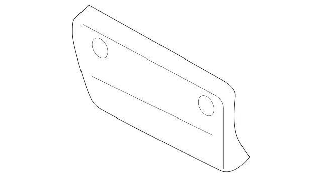 2038853381 - Attachment Parts: License Plate Holder for Mercedes-Benz: C230, C240, C280, C32 AMG, C320, C350 Image image
