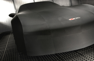 19158373 - : Premium Indoor Car Cover in Black with Z06 Logo for Chevrolet: Corvette Image