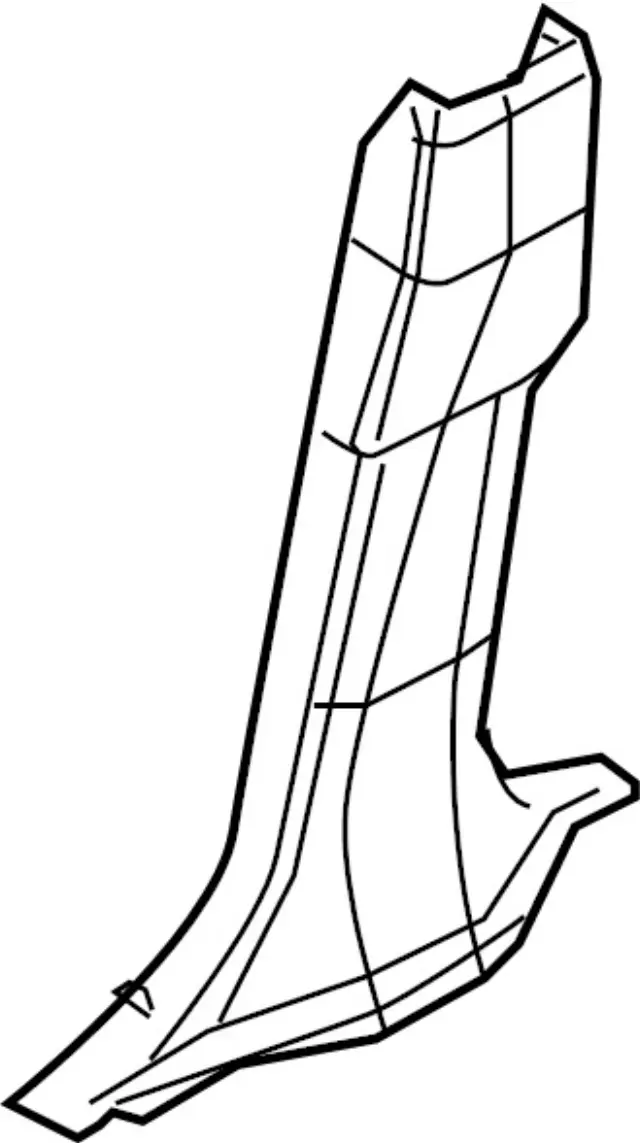 76916CZ76C - Body: Center Pillar Trim for INFINITI: FX35, FX45 Image