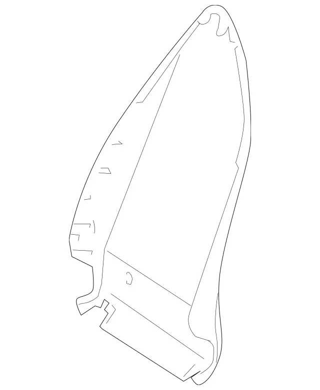 17191000399051 - Body: Seat Back Panel for Mercedes-Benz Image