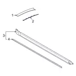 M1PZ7802500AA - Body: Windshield Molding Retainer for Ford Image