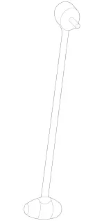 2313200189 - Springs, Suspension and Hydraulics: Torsion Bar Linkage for Mercedes-Benz Image