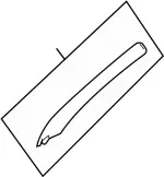 769121VW0A - Body: Windshield Pillar Trim for INFINITI: G25, G37, Q40 Image