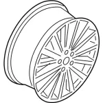GD9Z1007C - : Wheel, Alloy for Lincoln: Continental Image