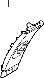 769134GA5A - Body: Upper Center Pillar Trim for Infiniti Image