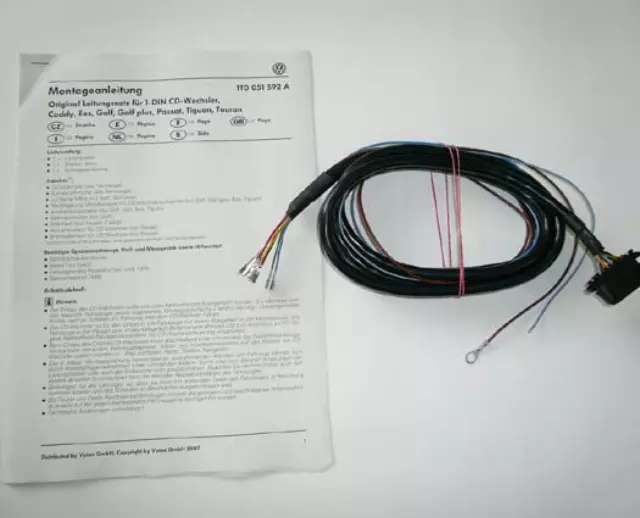 1T0051592B - Body: Wire Harness for Volkswagen: Golf, Golf R Image