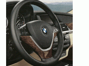 Wood Steering Wheel Cover - Burr Walnut Dark - BMW (32-30-0-413-681)