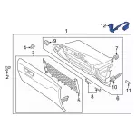 DS7Z14413C - Body: Glove Box Lamp for Ford: Fusion, Police Responder Hybrid, SSV Plug-In Hybrid Image