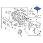 DG9Z19N619D - HVAC: Air Filter for Ford: Edge, Fusion, Police Responder Hybrid, SSV Plug-In Hybrid | Lincoln: Continental, MKX, MKZ Image