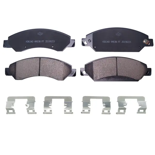 1BP00407AB - : Disc Brake Pad Set for Cadillac: Escalade, Escalade ESV, Escalade EXT | Chevrolet: Avalanche, Silverado 1500, Silverado 1500 Classic, Suburban 1500, Tahoe | GMC: Sierra 1500, Sierra 1500 Classic, Yukon, Yukon XL 1500 Image