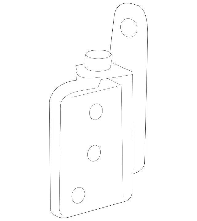 2197300937 - Body: Lower Hinge for Mercedes-Benz Image