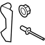 EG1Z17N775A - Body: Bracket for Ford Image image