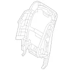 2129100226 - Driver Seat: Backrest Shell for Mercedes-Benz Image