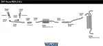 54988 - : Direct Fit Exhaust Resonator and Pipe Assembly 2.25" Inlet (ID) for Walker Exhaust Image
