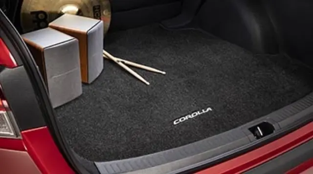 PT2060220402 - Cargo Management: Corolla Trunk Mat | Black Carpet Cargo Mat | 2020-2021 Corolla Sedan for Toyota Image