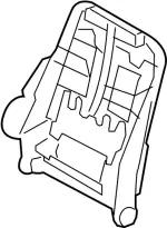 87651JU50A - Body: Seat Back Frame for Infiniti Image