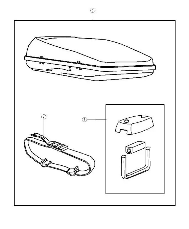 5086159AA - Mopar Accessories - Component Parts: Hardware Kit for Chrysler: 300, 300M, Aspen, Concorde, Pacifica, PT Cruiser, Sebring, Town &amp; Country, Voyager | Dodge: Caravan, Charger, Dakota, Durango, Grand Caravan, Intrepid, Magnum, Neon, Nitro, Stratus | Jeep: Commander, Grand Cherokee, Liberty Image