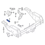 W721326S439 - Body: Trailer Hitch Nut Plate for Ford: F-250 Super Duty, F-350 Super Duty, F-450 Super Duty Image