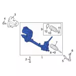 EU2Z3V504NRM - Steering: Gear Assembly for Ford: Edge | Lincoln: MKX Image