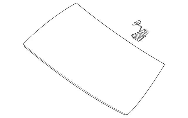 1676709900 - Windows: Windshield for Mercedes-Benz: GLE350, GLE450e, GLE580, GLS450, GLS580, GLS63 AMG, Maybach GLS600 Image image