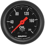 2605 - : GAUGE, OIL PRESS, 2 1/16", 200PSI, MECHANICAL, Z-SERIES for AutoMeter Image