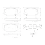 P24242 - : PRIME Low-Met Brake Pad Set for Brembo Image