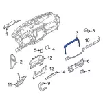 ML3Z15046A62CD - Body: Upper Molding for Ford: F-150 Image
