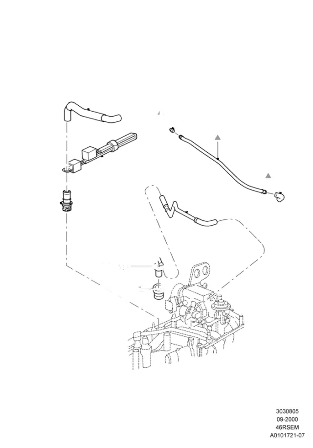 2X4Z6A666AA - Emission System: PCV Valve for Ford Image