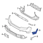 NZ6Z16B074A - : Lower Deflector for Ford Image