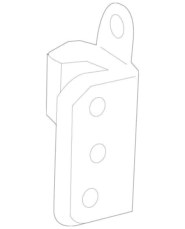 2197300737 - Body: Upper Hinge for Mercedes-Benz Image