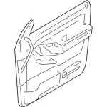 9L2Z7823943CA - Body: Door Trim Panel for Ford: Explorer, Explorer Sport Trac Image
