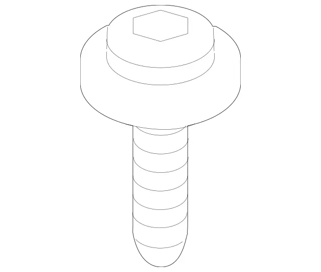 129904904 - Rear Seat Bench: Cap Screw with Flange for Mercedes-Benz: Maybach S550, Maybach S560, Maybach S600, Maybach S650, S450, S550, S550e, S560, S600, S63 AMG, S65 AMG Image image