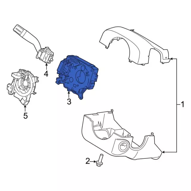 PL3Z3F791GB - Steering: Column Housing for Ford: F-150, F-150 Lightning Image