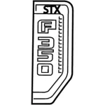HC3Z16720FA - Body: Nameplate for Ford: F-350 Super Duty Image