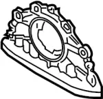 122971P100 - Engine: Rear Main Seal Retainer for INFINITI: FX45, M45, Q45 Image