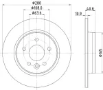 355119502 - : Disc Brake Rotor for Hella Pagid Image
