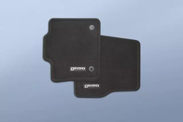 Floor Mats, Carpeted, Black, 4-Piece Set - Ford (JL3Z-1813300-AE)