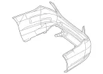 22288519019999 - Body: Bumper Cover for Mercedes-Benz Image