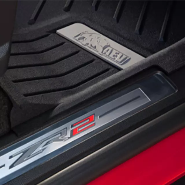 84708362 - : Floor Liners, All-Weather, Front, Bison Logo for GM Image