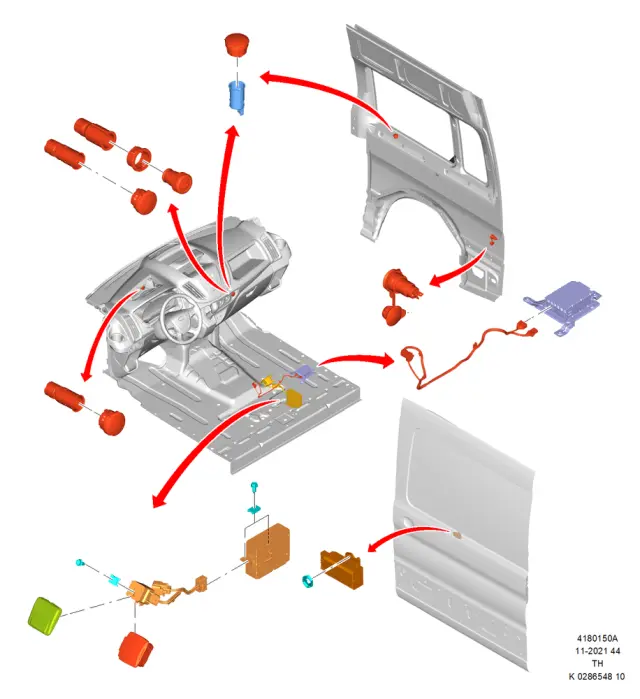 BK2Z19A487A - Electrical: Power Outlet Cap for Ford Image