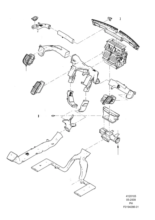 AG1Z19B680G - Body: Rear Duct for Ford Image
