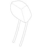 21297019507H23 - Body: Headrest for Mercedes-Benz Image