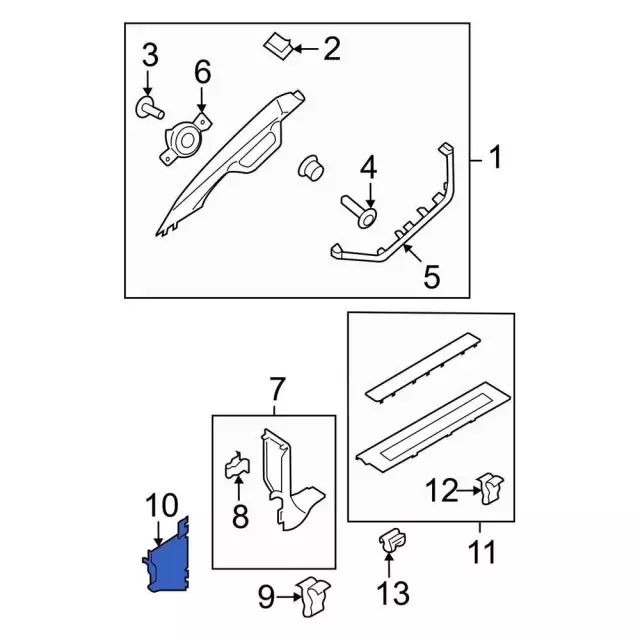 2021-2024 Ford - Cowl Kick Panel Cover - Ford (ML3Z-15023A98-AE)