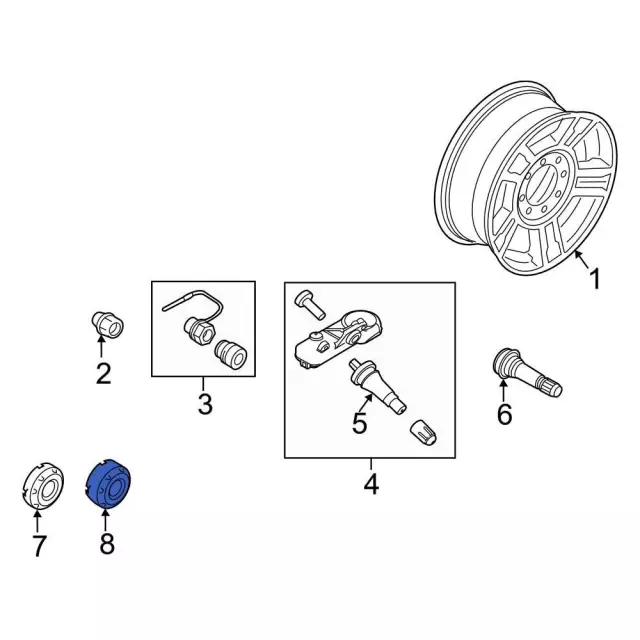 Wheel Cap - Ford (HC3Z-1130-EA)