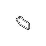 K2GZ6840A - : Adapter Gasket for Ford: Bronco, Bronco Sport, Edge, Escape, Explorer, Maverick, Mustang, Ranger | Lincoln: Corsair, Nautilus Image