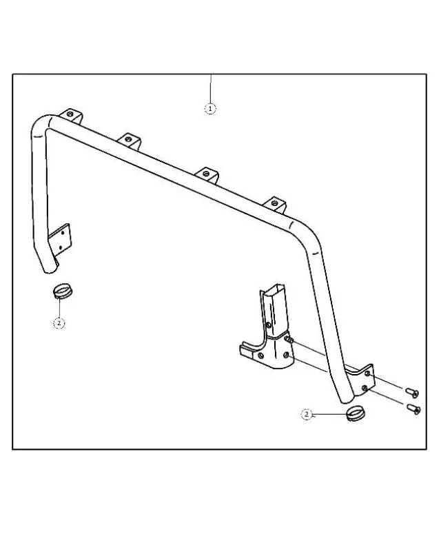 4897580AA - Mopar Accessories - Component Parts: Light Bar End Cap for Mopar Image