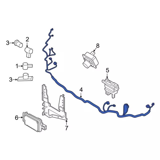 LX6Z15K867D - Body: Wire Harness for Ford: Escape Image