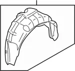 76748JK000 - : Wheelhouse Liner for Infiniti Image